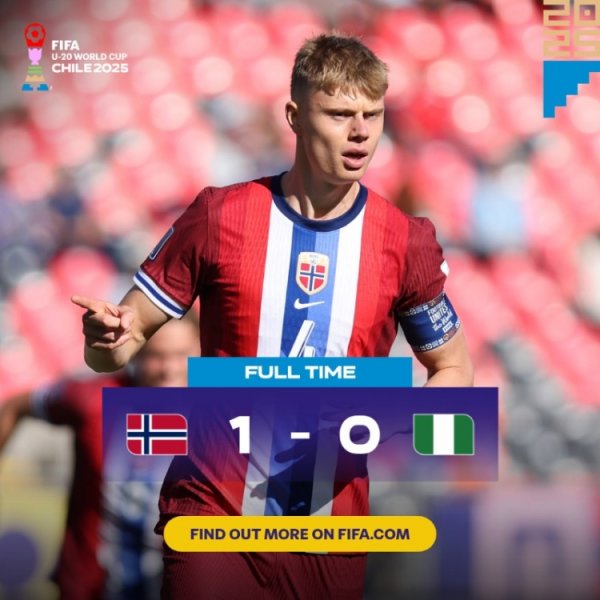 世青赛首轮挪威1-0打败尼日利亚，获得开门红