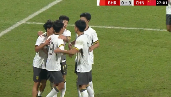 U16国足踢疯了！27分钟连入3球，帅惟浩双响，万项传射立功